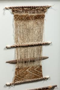 Two Framed Chancay Telars (Textile Fragments on Looms)