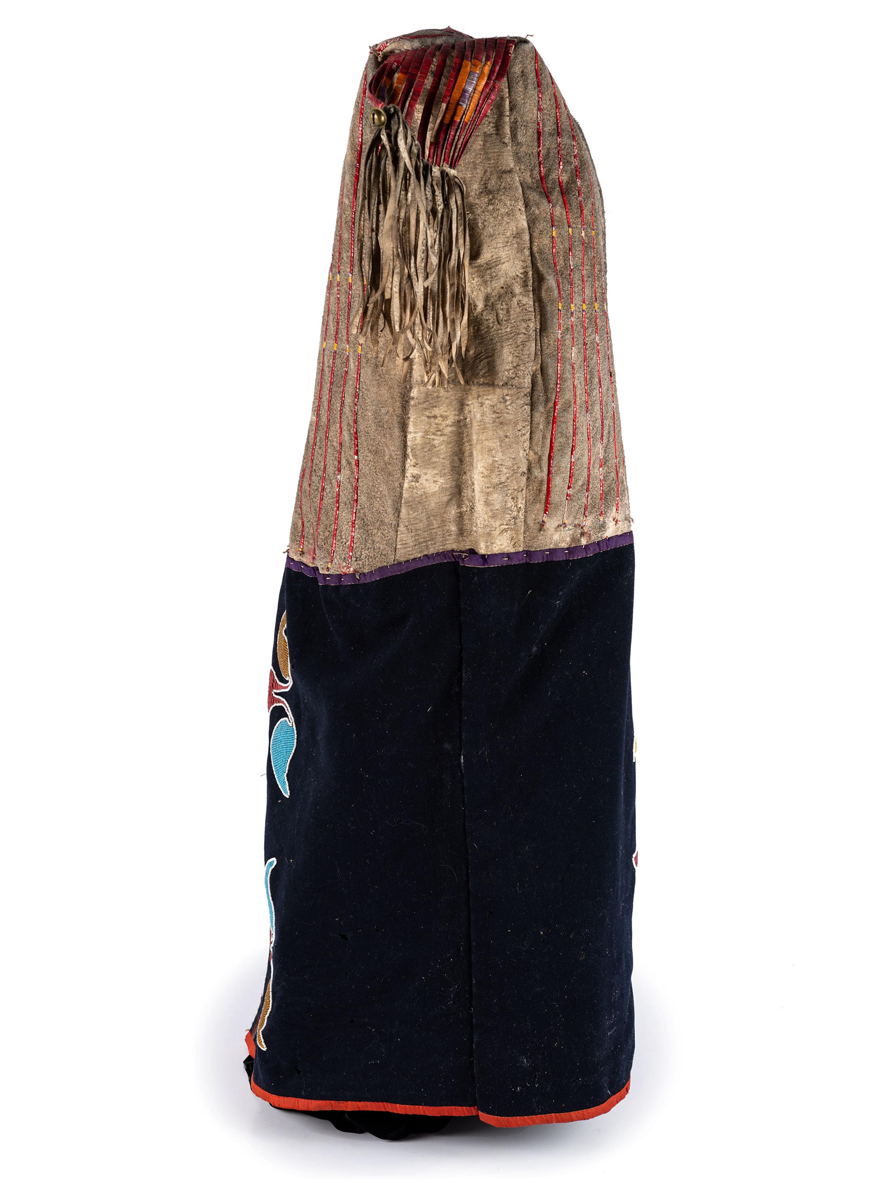 Otoe and Sioux Beaded and Quilled Hide Cradle Cover