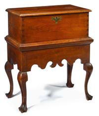 Diminutive Queen Anne walnut blanket chest-on-frame pennsylvania, circa 1760