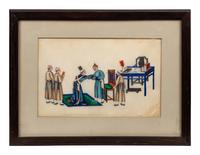 A Group of Twelve Chinese Export Pith Paintings