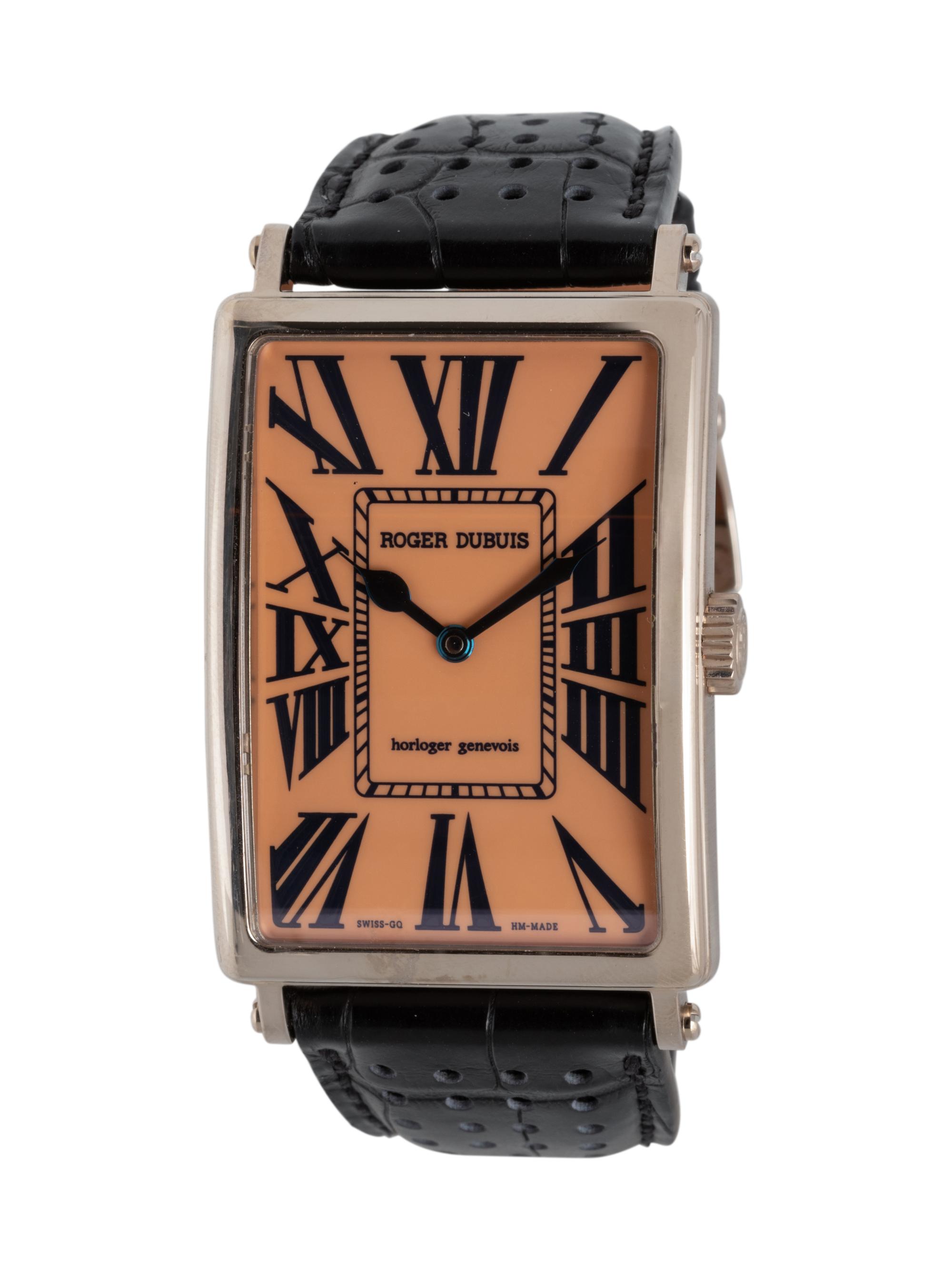 ROGER DUBUIS, 18K WHITE GOLD 'MUCH MORE' WATCH