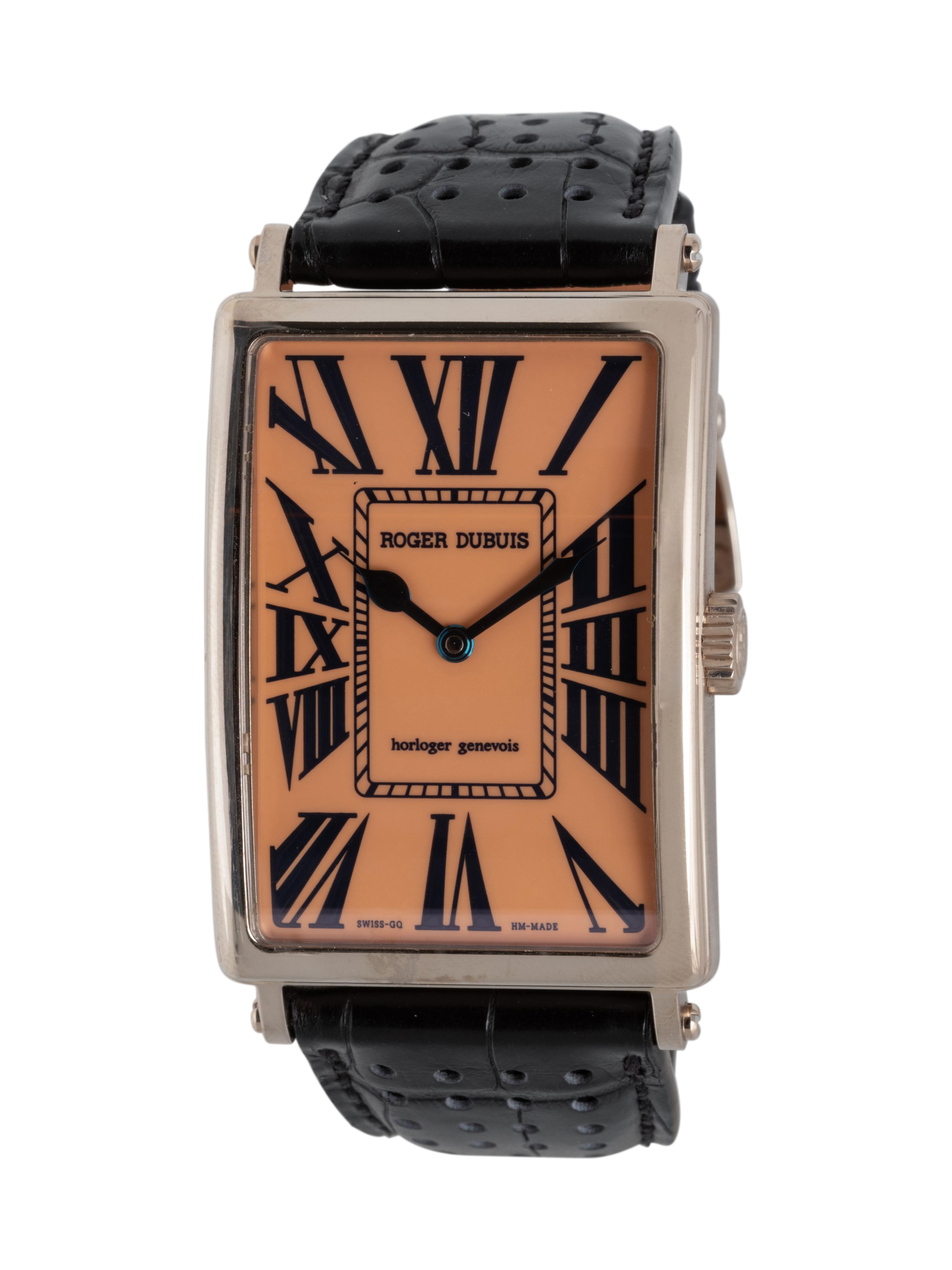 ROGER DUBUIS, 18K WHITE GOLD 'MUCH MORE' WATCH