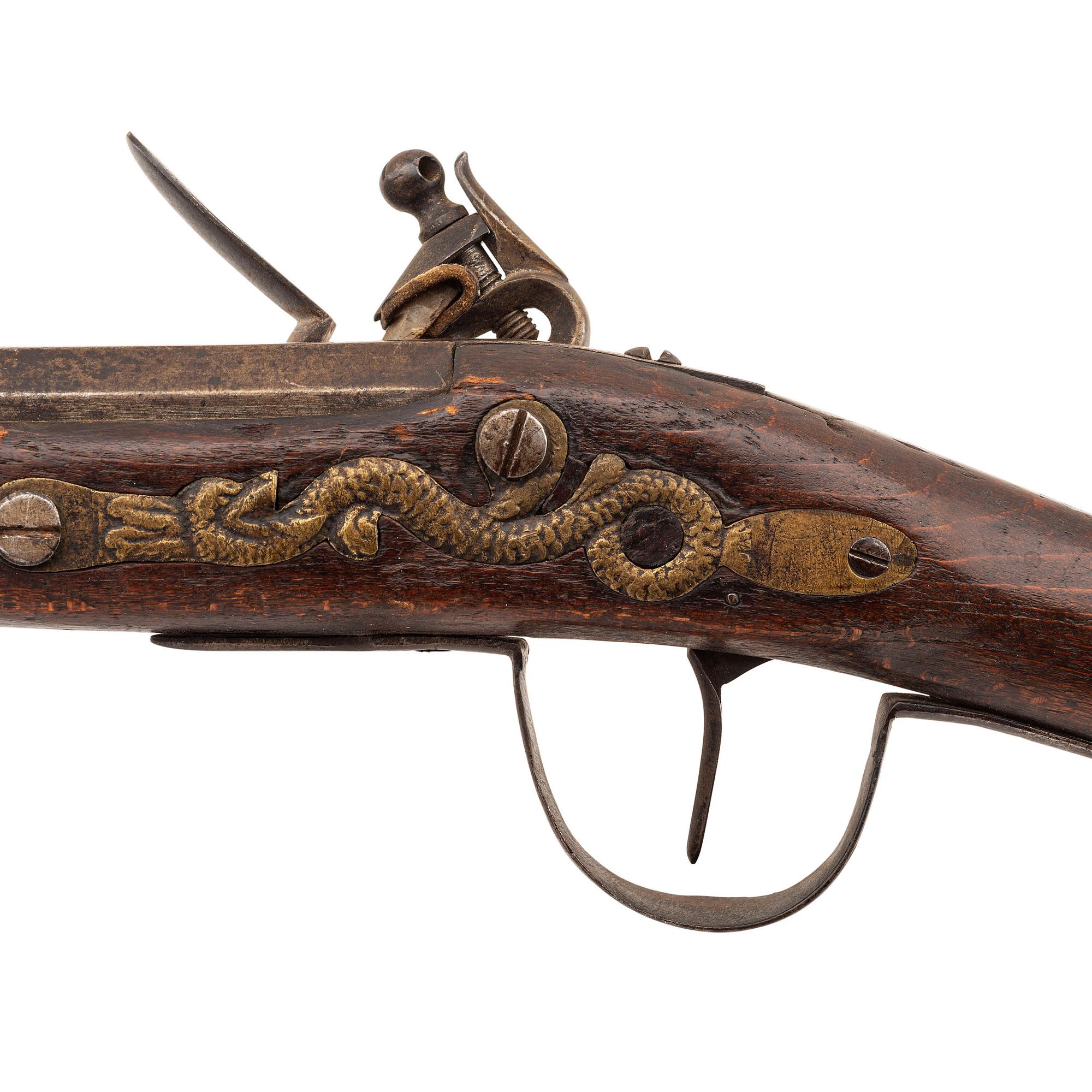 Belgian Made Northwest Trade Gun with J. Henry Marked Flint Lock