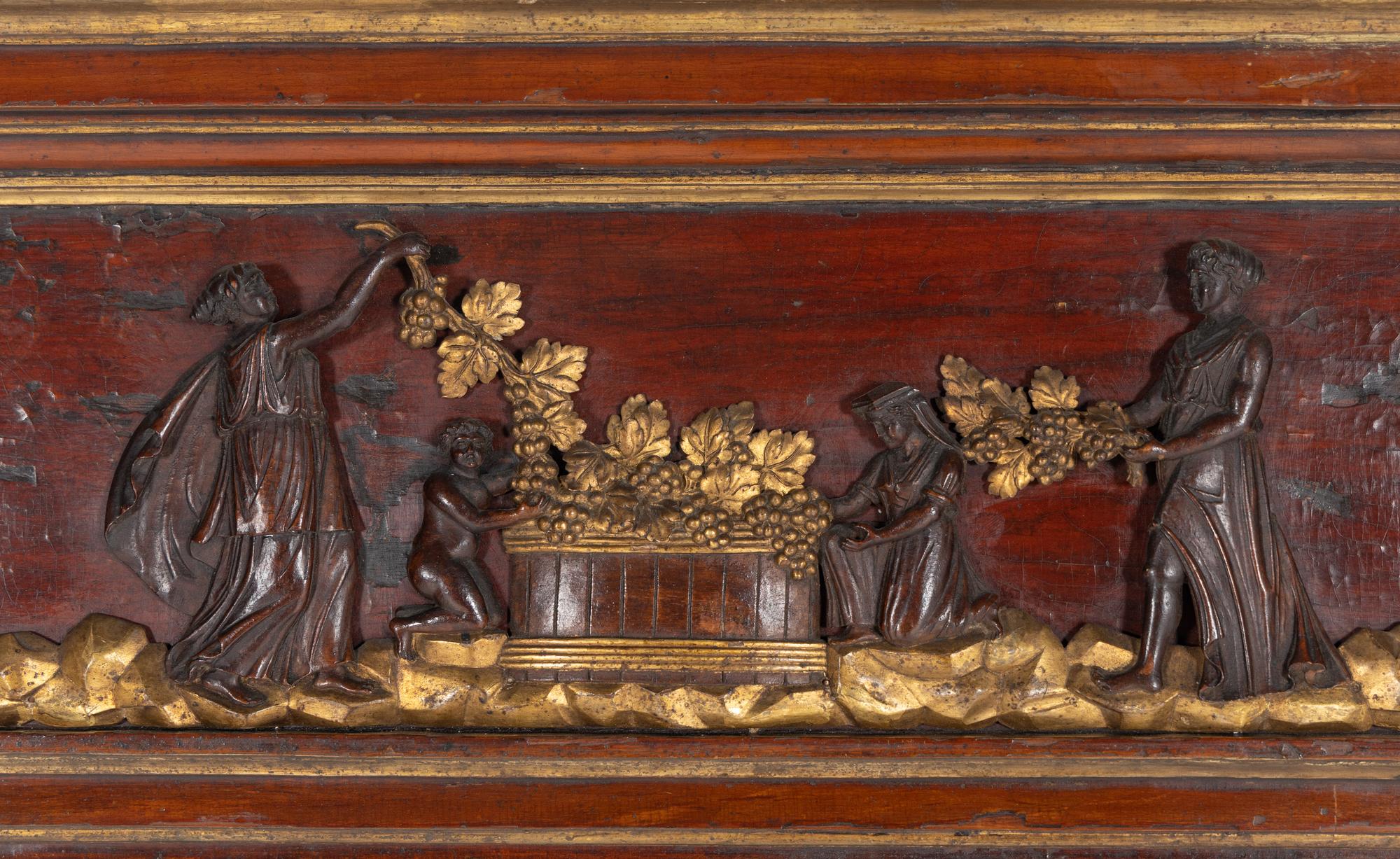 A Victorian Mahogany and Parcel-Gilt Pier Mirror
