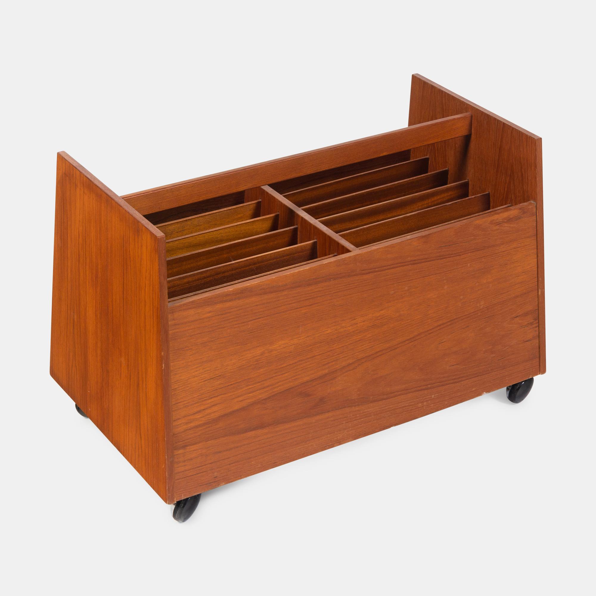 Magazine/Record Rack, c. 1960 Bruksbo, Norway