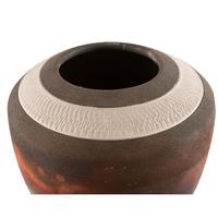 A Raku Pottery Vase