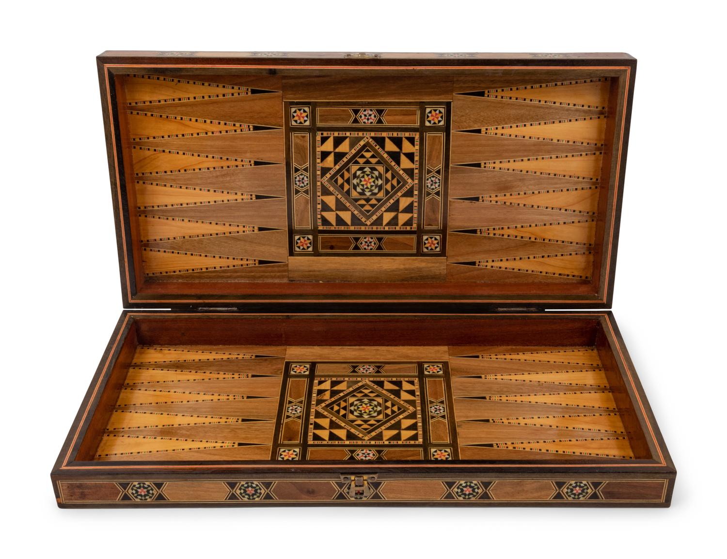 Three Syrian Mosaic Marquetry Game Boards