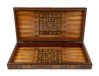 Three Syrian Mosaic Marquetry Game Boards