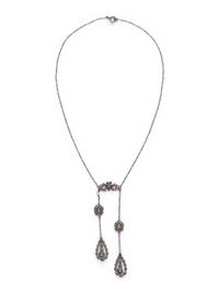 ANTIQUE, DIAMOND NEGLIGEE NECKLACE