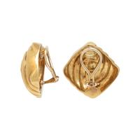 YELLOW GOLD GEOMETRIC EARRINGS