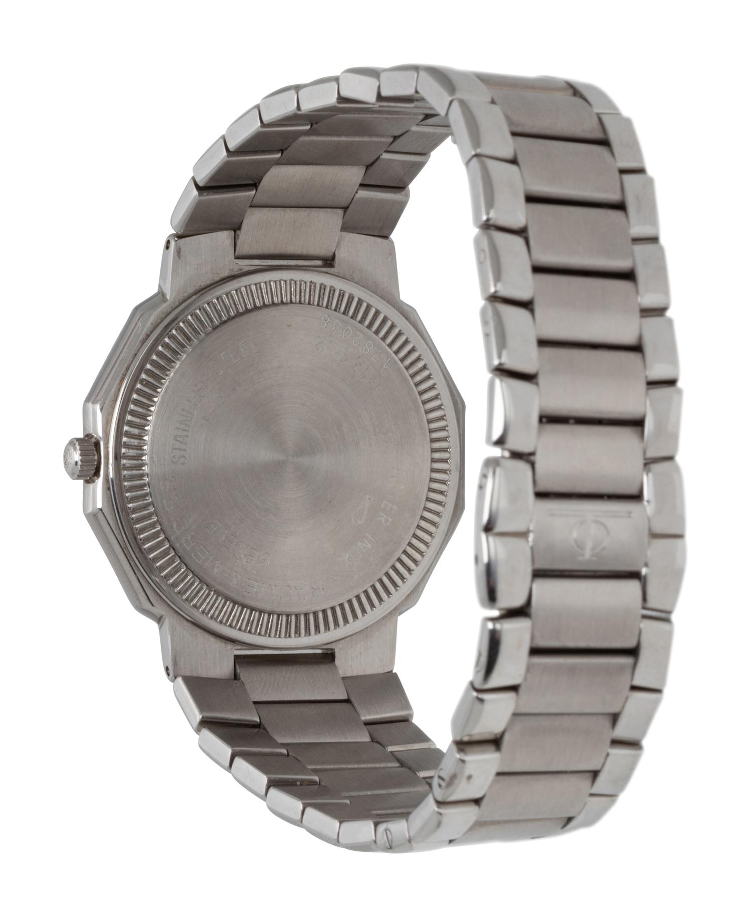 PAIR OF BAUME & MERCIER, REF. 6131 TRIPLE CALENDAR STAINLESS STEEL WATCHES