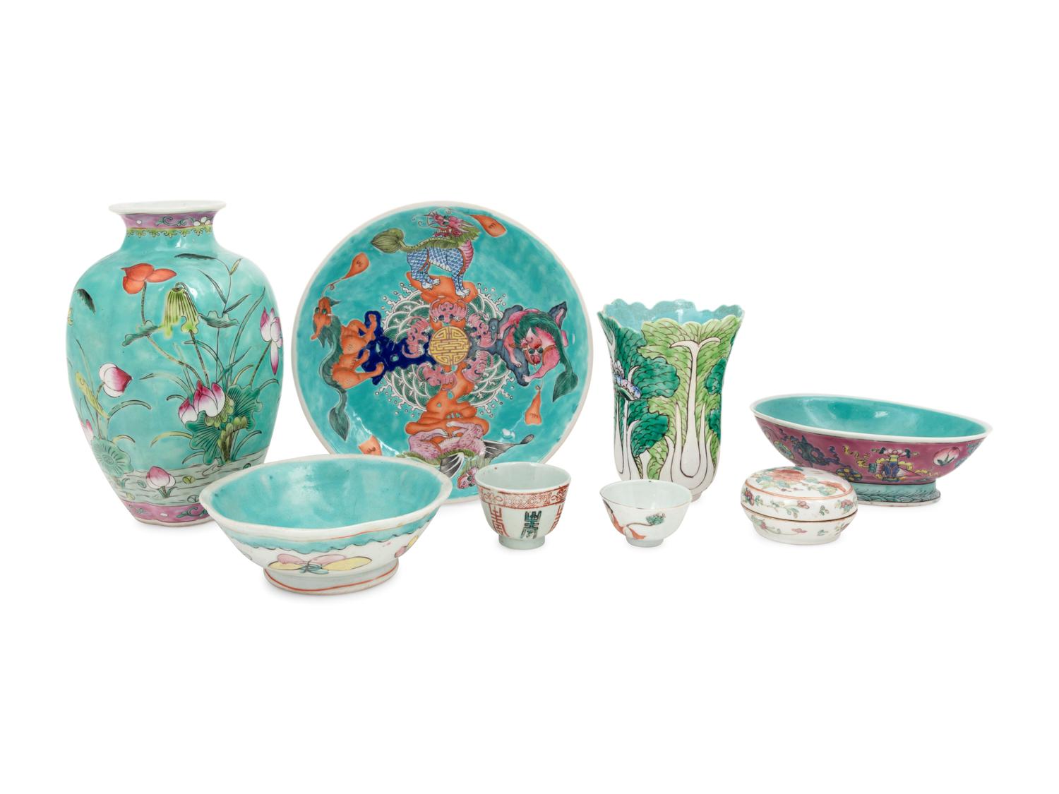 Eight Chinese Porcelain Wares