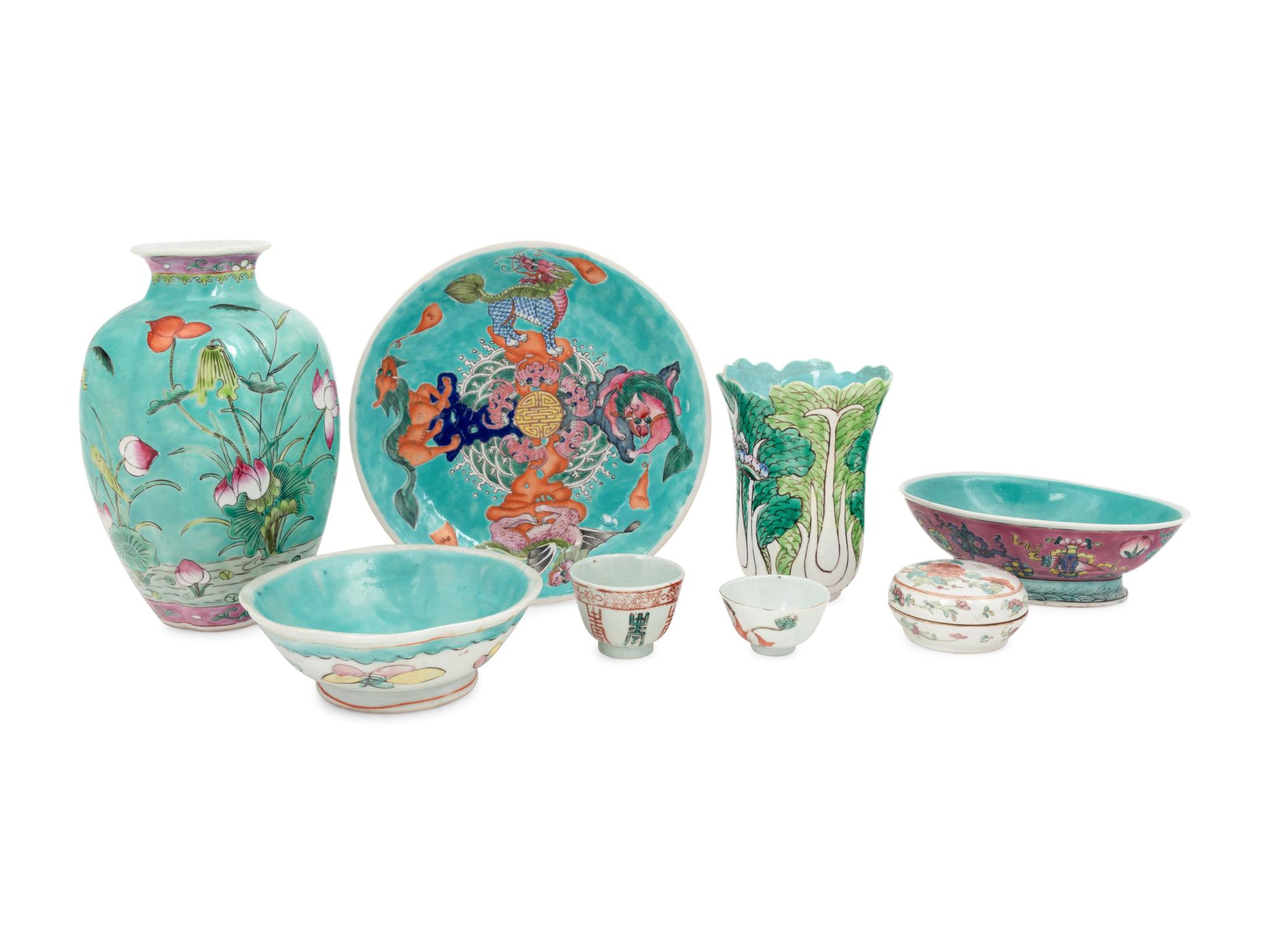 Eight Chinese Porcelain Wares