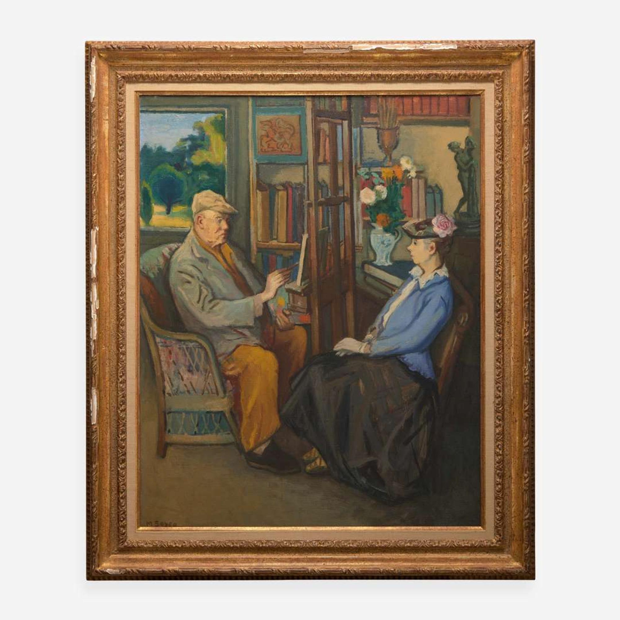 Moses Soyer (American, 1899–1974) Burliuk and His Wife