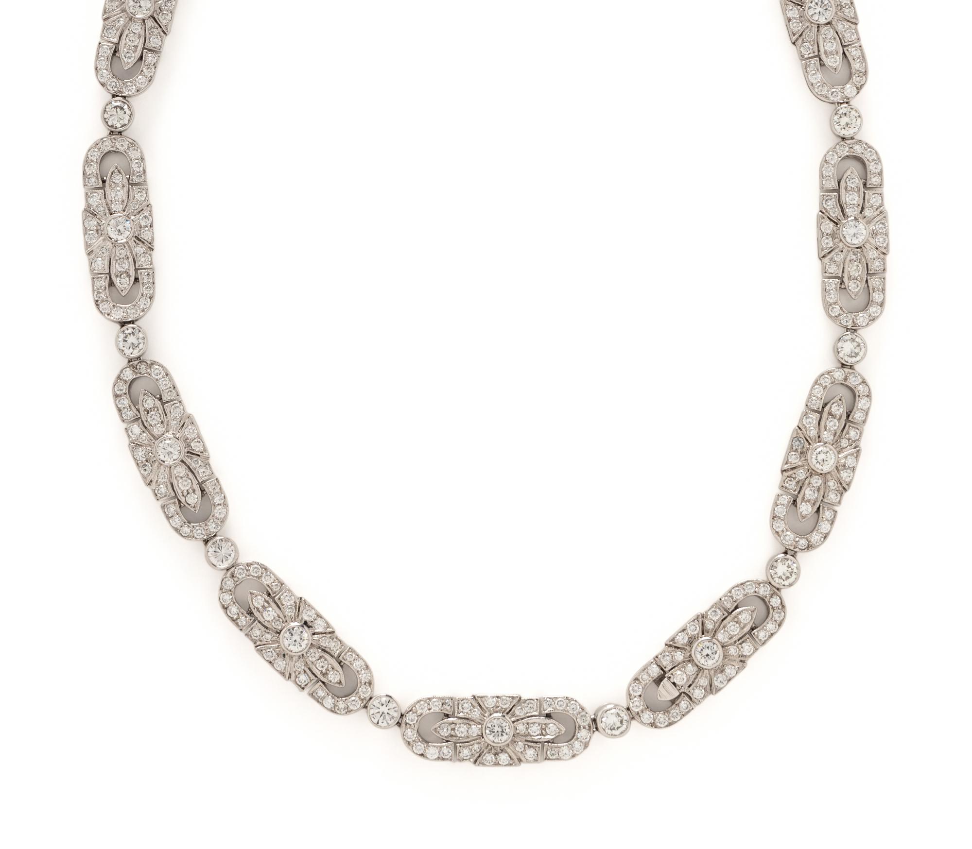 PLATINUM AND DIAMOND NECKLACE