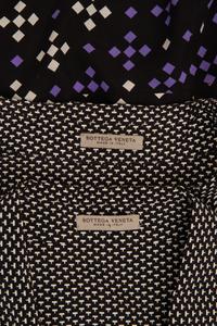 Two Bottega Veneta Silk Printed Dresses with Belts