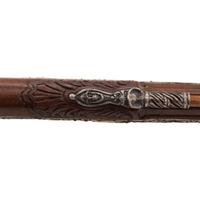 Contemporary Flintlock Jaeger Rifle with Actaeon and Hunting Motifs by John B. Derrick (American, b.1936)