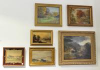 A Group of Six Paintings, (20th century), Landscapes
