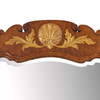 A George II Mahogany and Parcel-Gilt Looking Glass