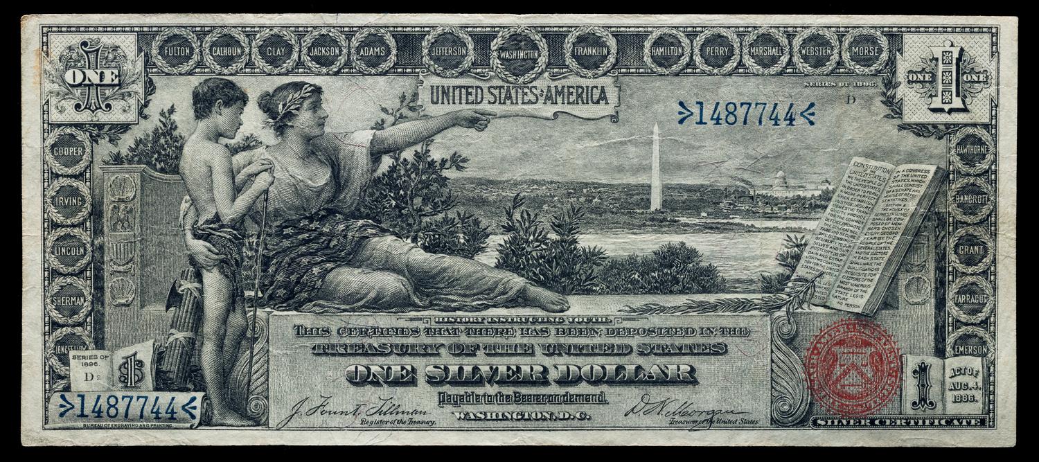 A United States Series 1896 Educational $1 Silver Certificate