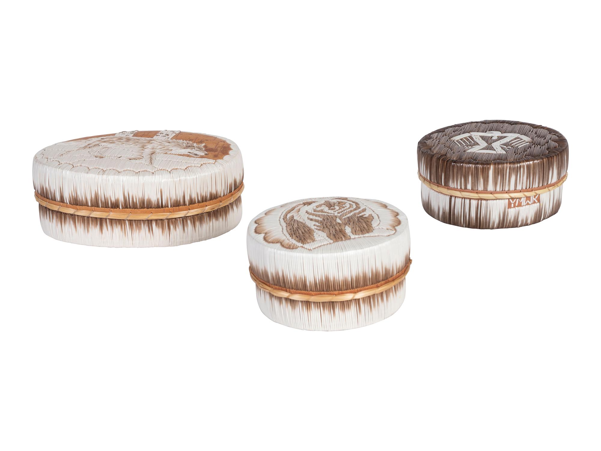 Quilled Birchbark Boxes
