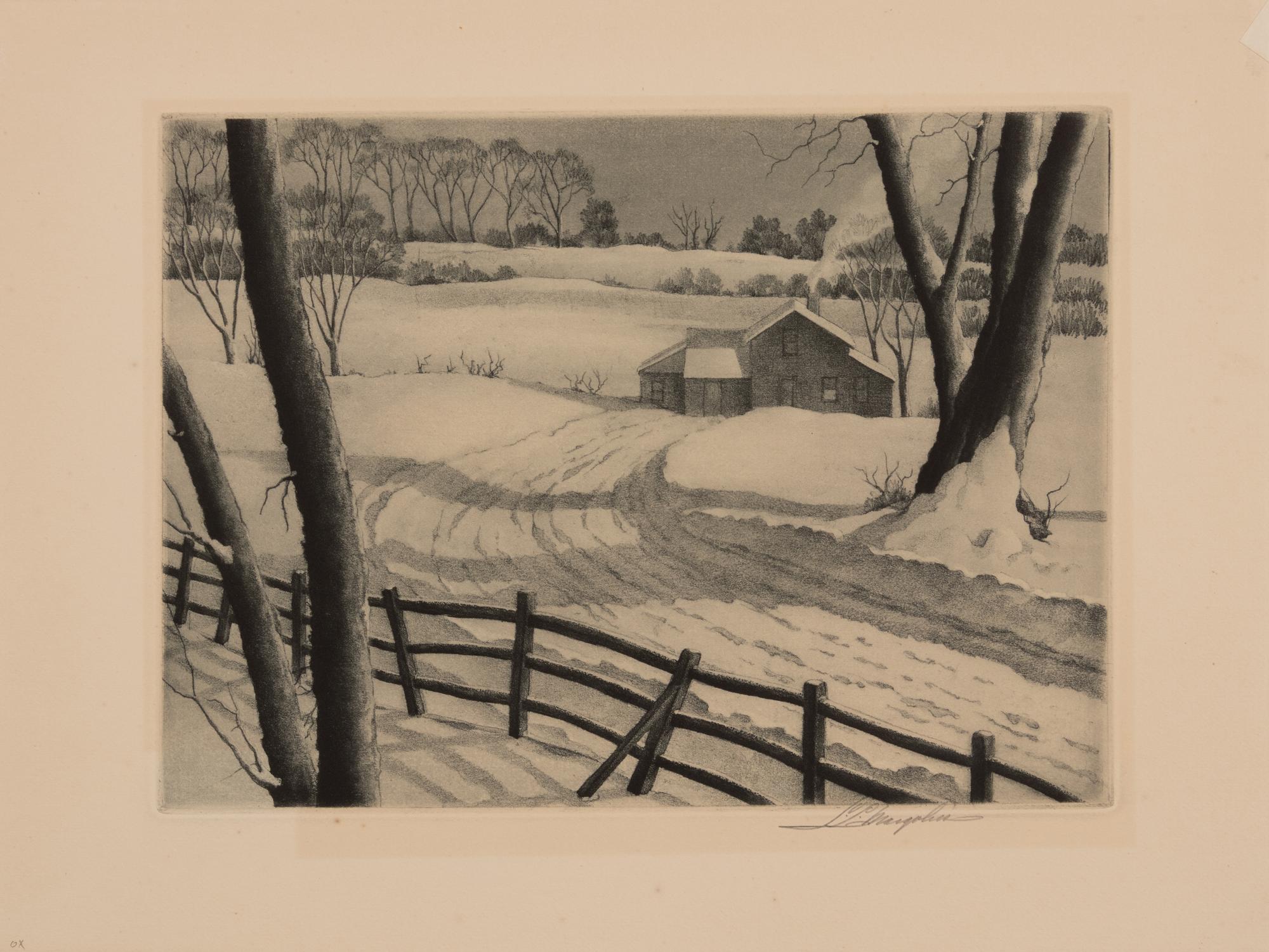 A pair of prints ( Winter Symphony; Beware of the Dog )
