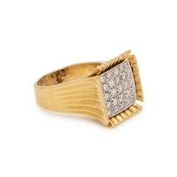 BICOLOR GOLD AND DIAMOND RING