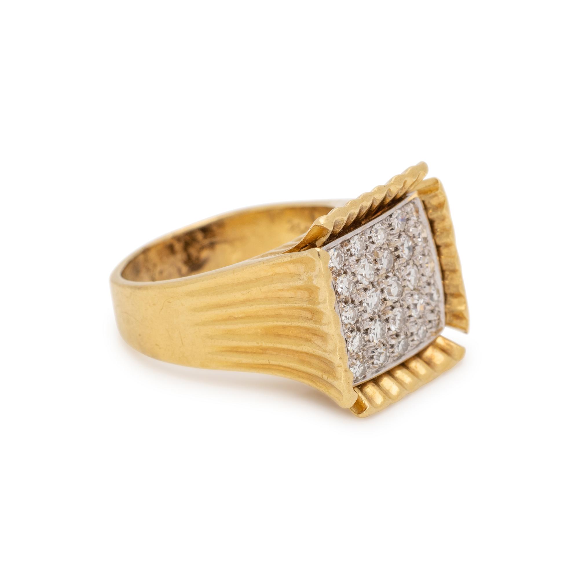 BICOLOR GOLD AND DIAMOND RING