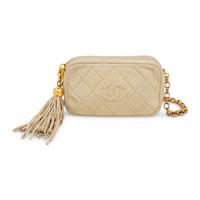 Chanel, Camera Bag in Beige Leather
