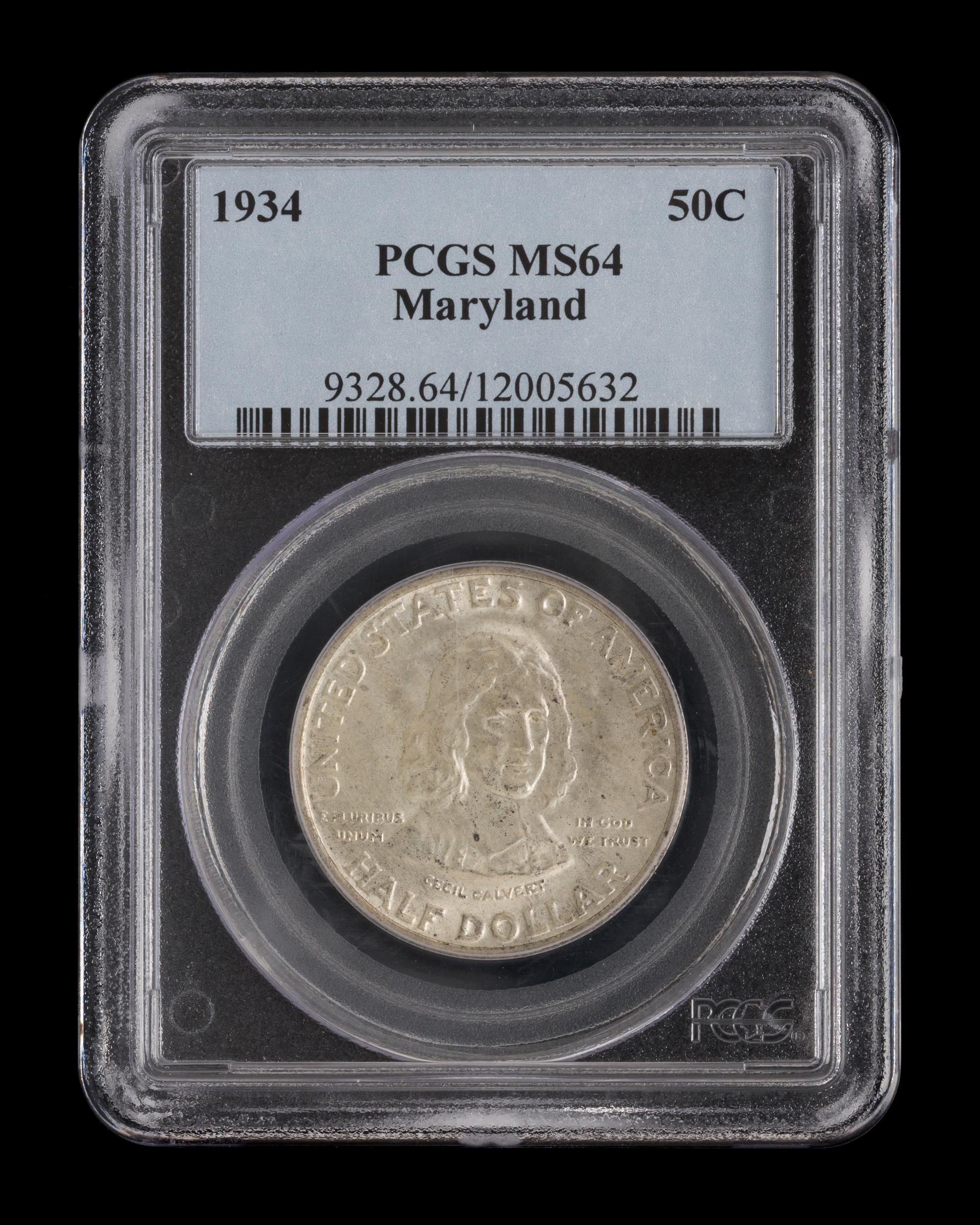 A United States 1934 Maryland Commemorative 50c Coin