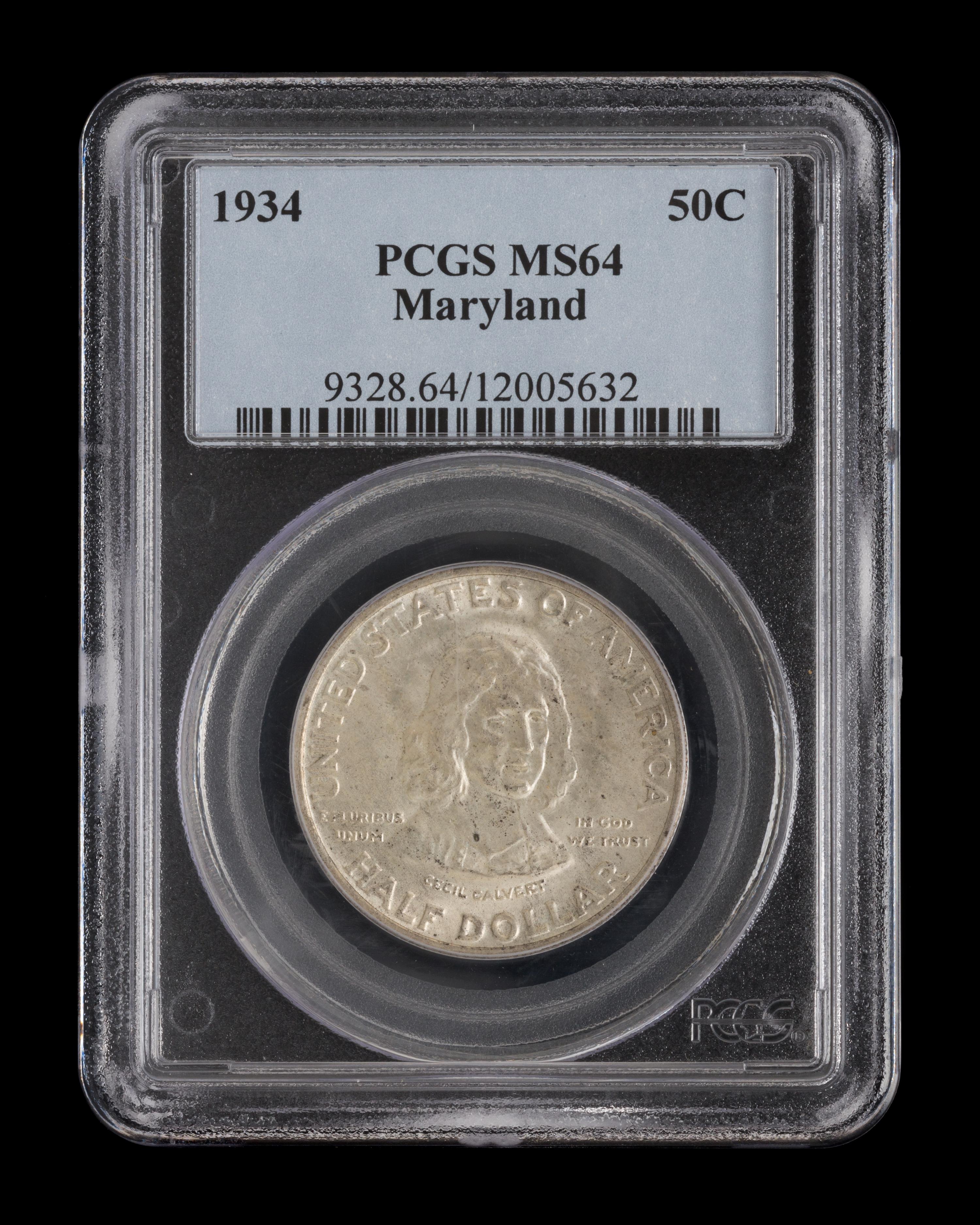 A United States 1934 Maryland Commemorative 50c Coin