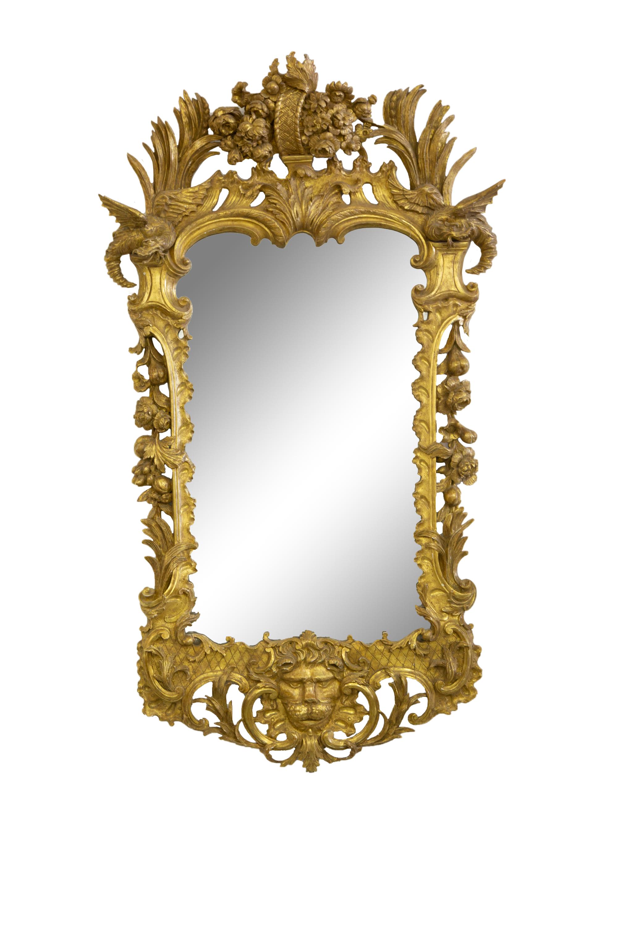 A George II Style Giltwood Pier Mirror