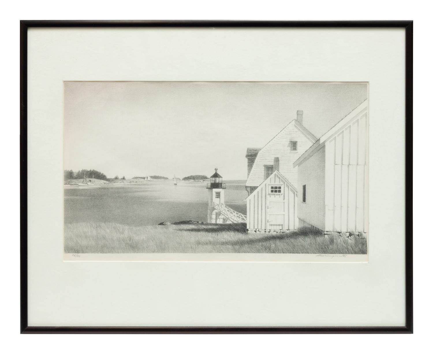 A group of four prints ( Country House, Wiscasset, Maine , 1953; Down East, Port Clyde, Maine, 1958; Season's End; Window in Wiscasset, 1946)