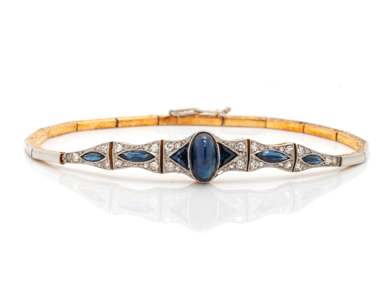 SAPPHIRE AND DIAMOND BRACELET