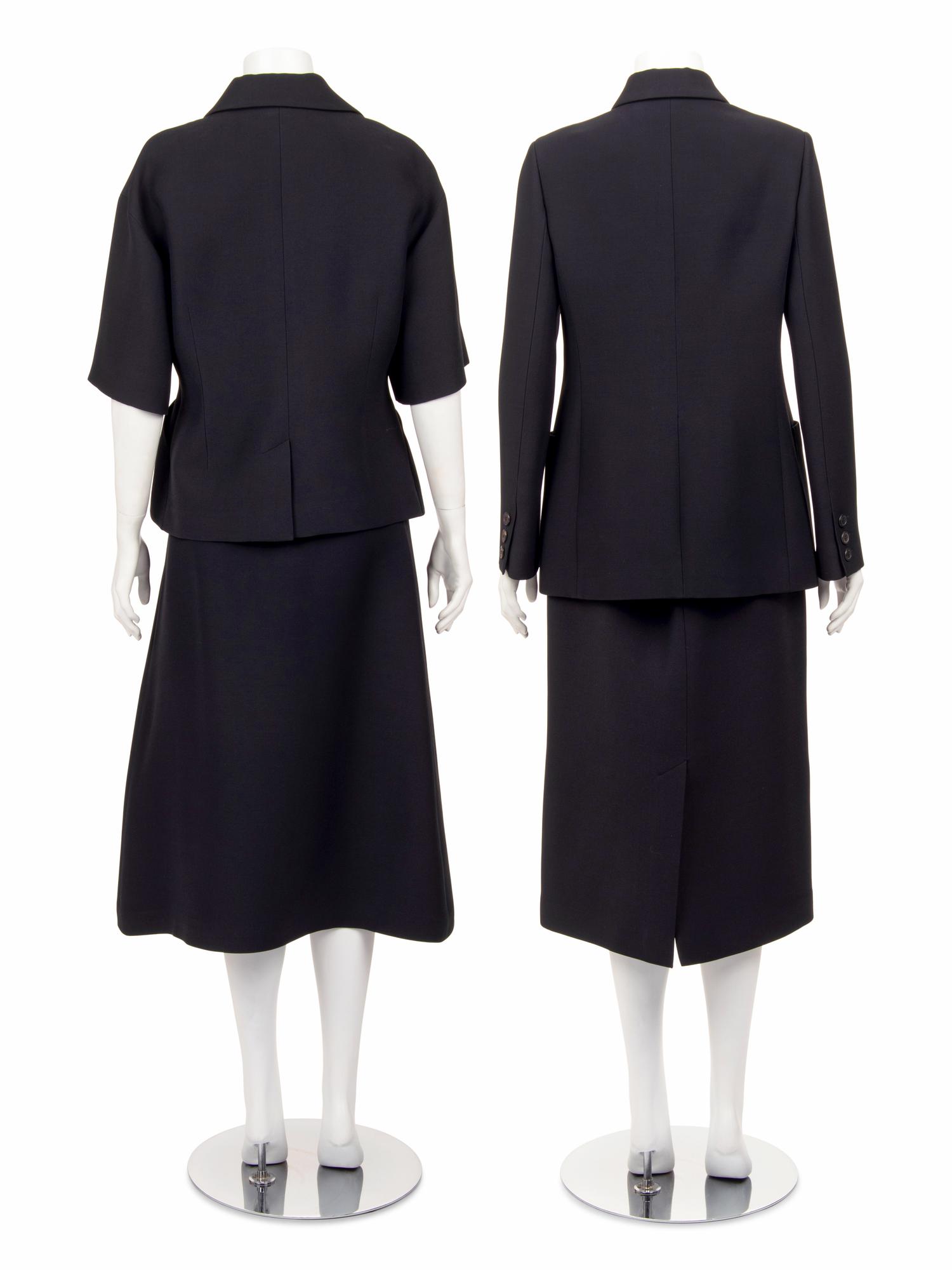 Two Christian Dior Two-Piece Skirt Suits