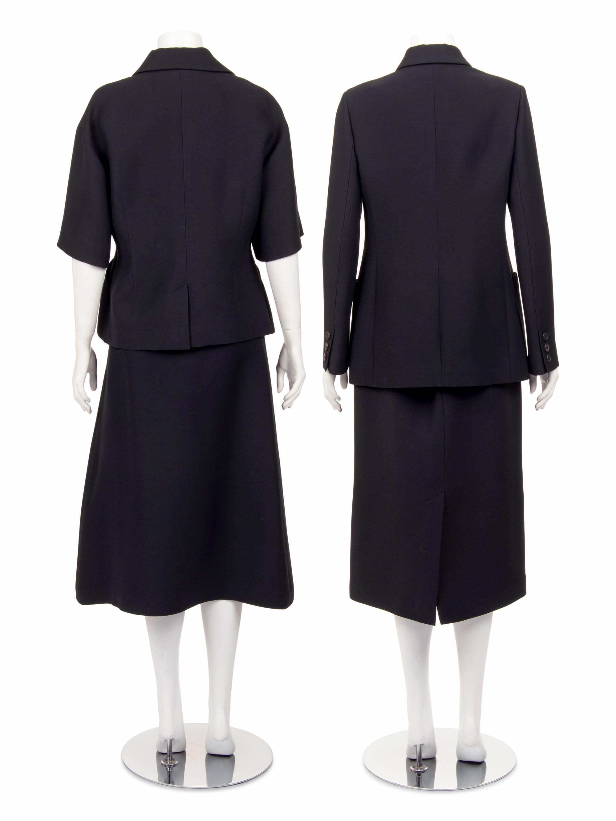 Two Christian Dior Two-Piece Skirt Suits