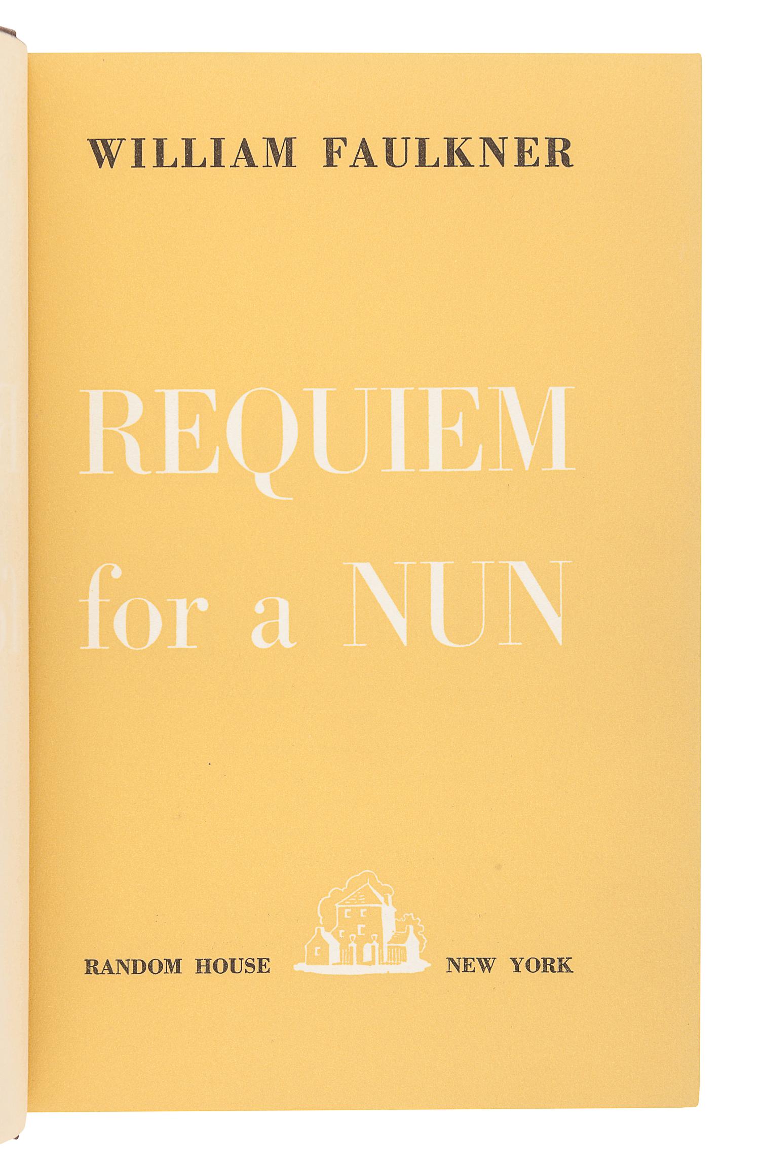 FAULKNER, William (1897-1962). A group of FIRST EDITIONS, comprising: