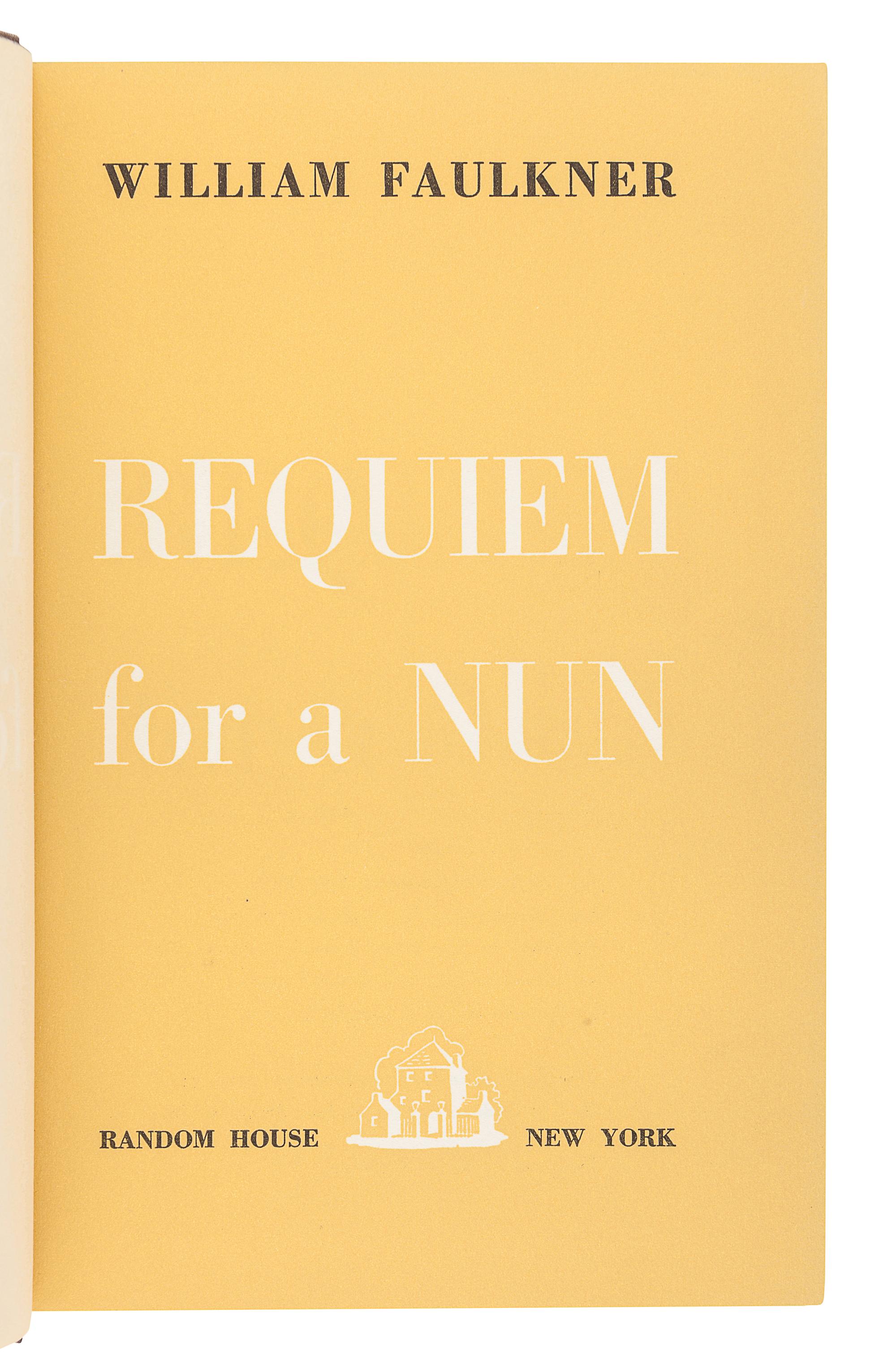 FAULKNER, William (1897-1962). A group of FIRST EDITIONS, comprising: