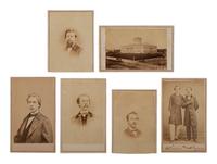 [CIVIL WAR]. Collection of 62 CDVs assembled by General David Sloane Stanley, incl. Civil War generals and Sioux subjects involved in the 1862 Dakota Uprising.