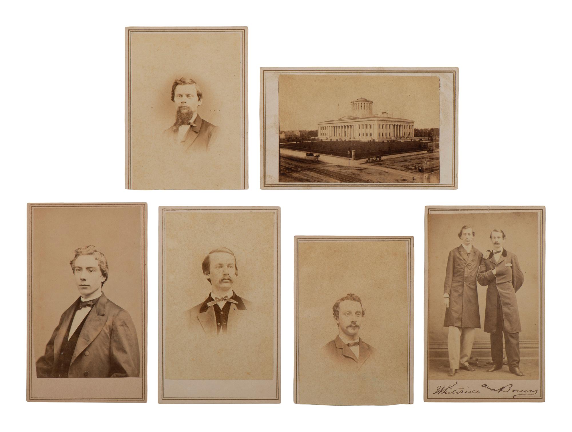 [CIVIL WAR]. Collection of 62 CDVs assembled by General David Sloane Stanley, incl. Civil War generals and Sioux subjects involved in the 1862 Dakota Uprising.