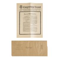 [JFK Assassination] Congressional Record, Proceedings and Debates of the 88th Congress, First Session, Vol. 109, No. 191 . Washington: Government Printing Office, 25 November 1963.