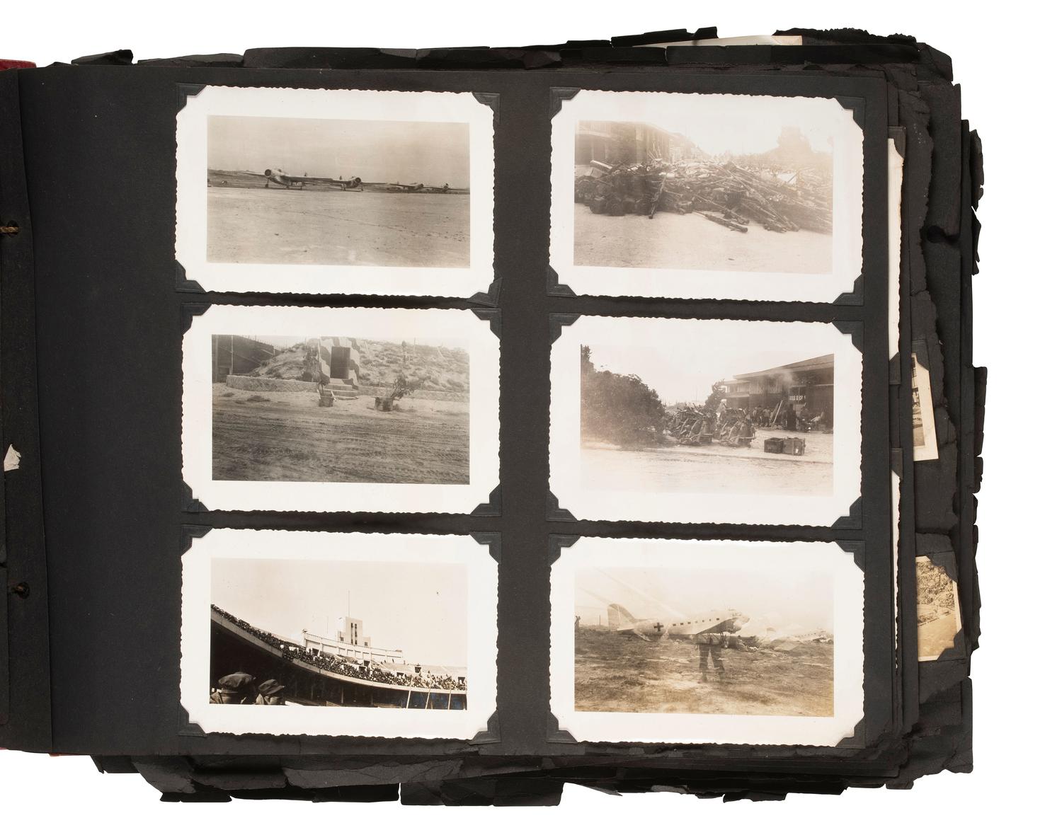 [WORLD WARS]. Archive featuring WWI photo album with scarce photographs from the Russian front.