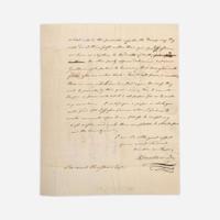 [Jefferson, Thomas] Mattoon, Ebenezer Group of 3 Autograph Letters, signed