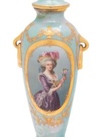 A Vienna Porcelain Covered Vase