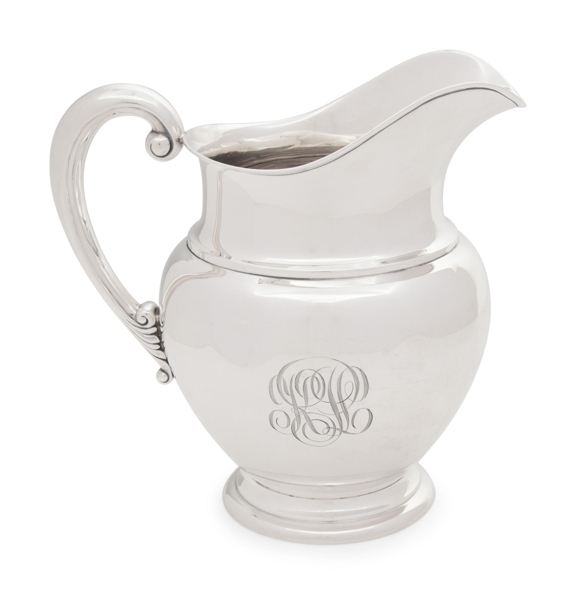 Two American Silver Water Pitchers