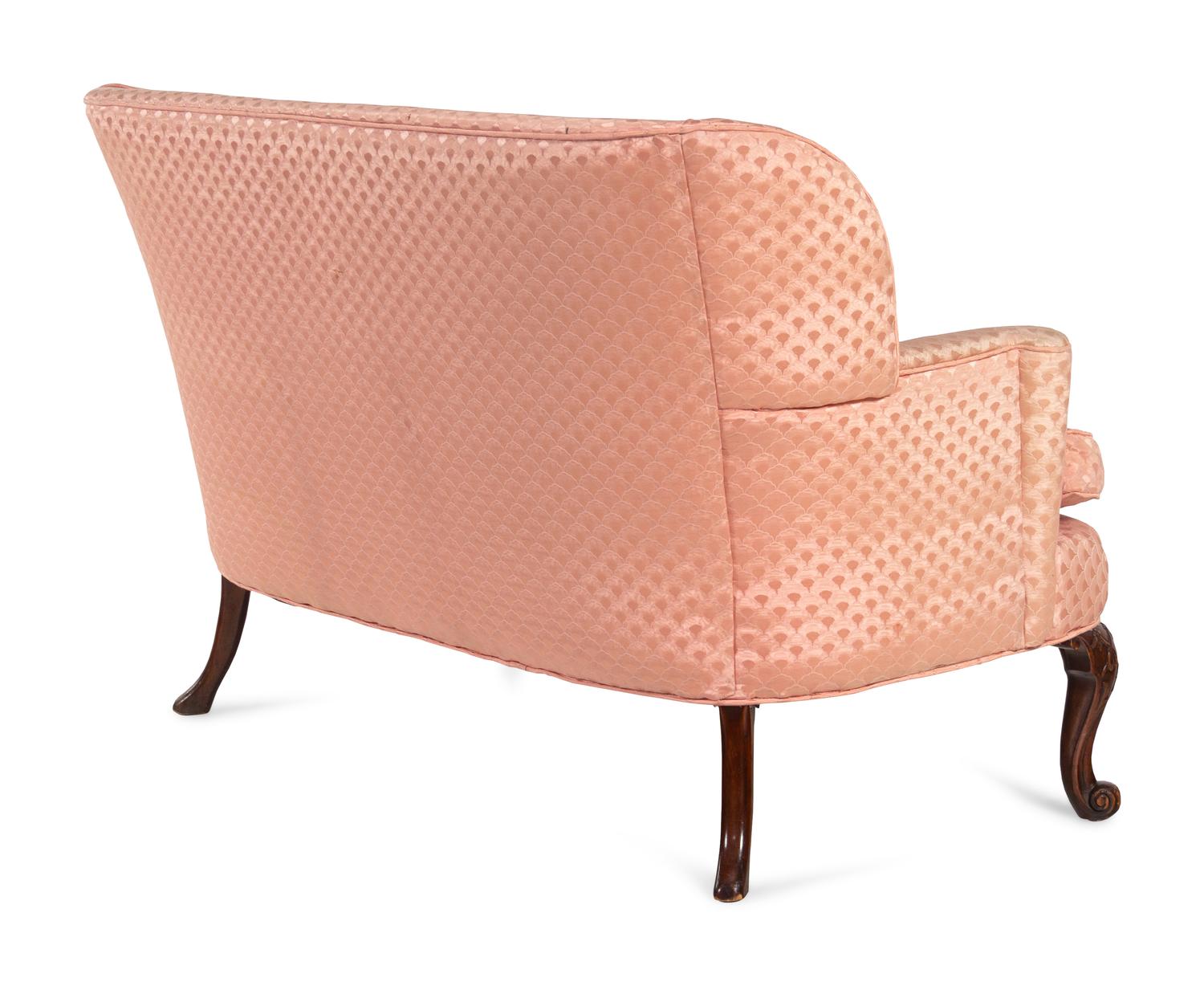 A George III Style Mahogany Settee