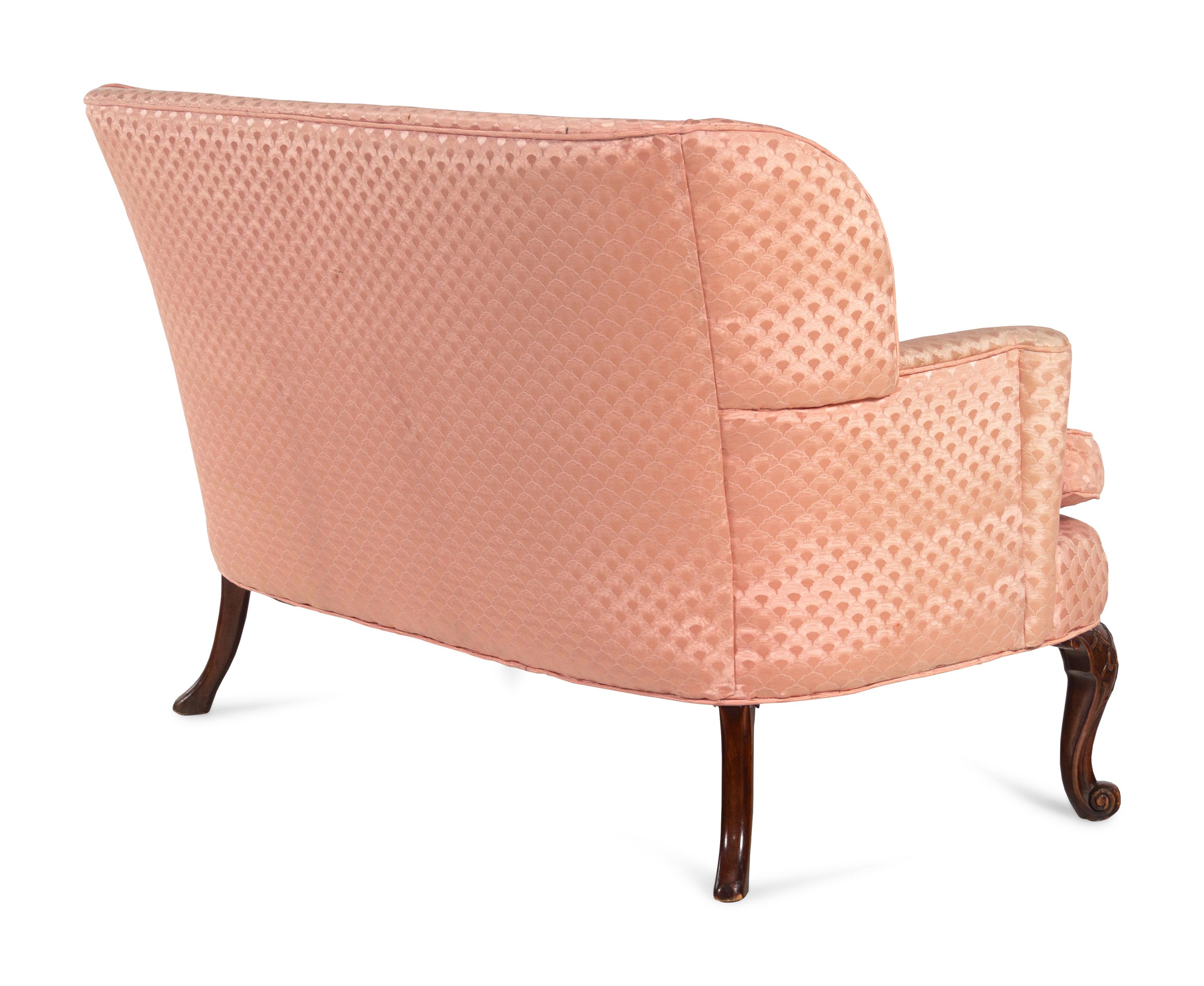A George III Style Mahogany Settee