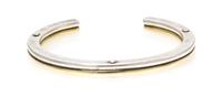 A Sterling and Silver Gilt Cuff Bracelet, Georg Jensen, 25.30 dwts.
