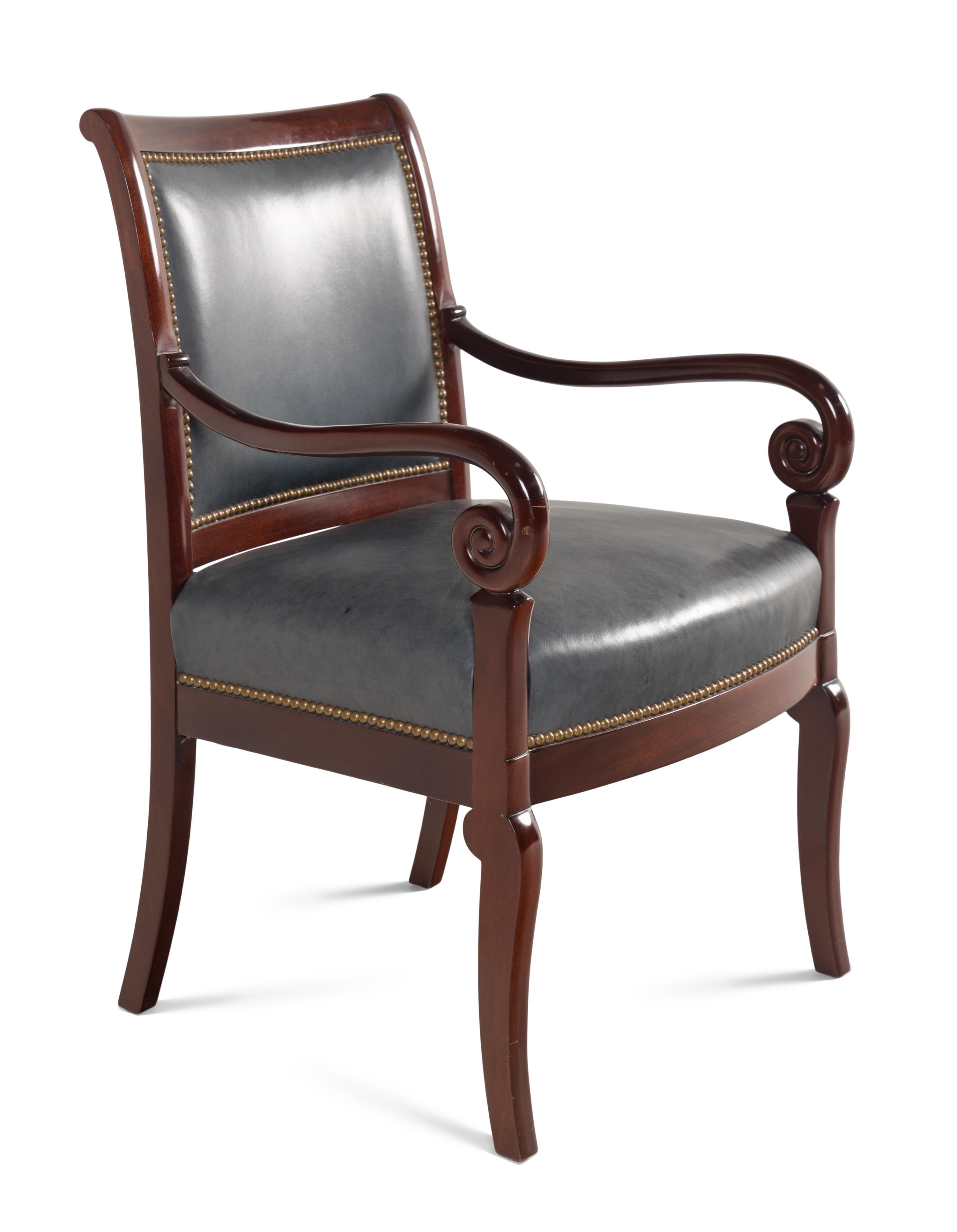 A Louis Philippe Style Mahogany Armchair