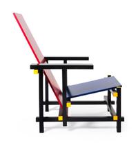 Gerrit Rietveld (Dutch, 1888-1964), CASSINA, c. 1980; designed in 1917, Red and Blue chair
